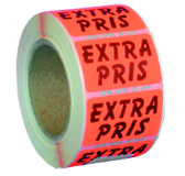 Etikett 36x23 "X-PRIS"
