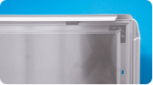 Skyltplast f�r sn�ppram
