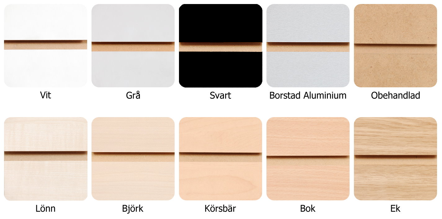 Färger på spårpanel